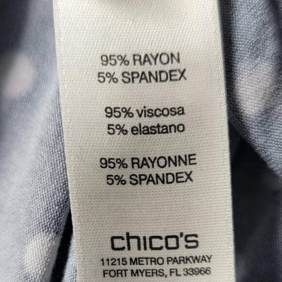 Chico's Dots Keyhole Top - Large - Picture 6 of 6